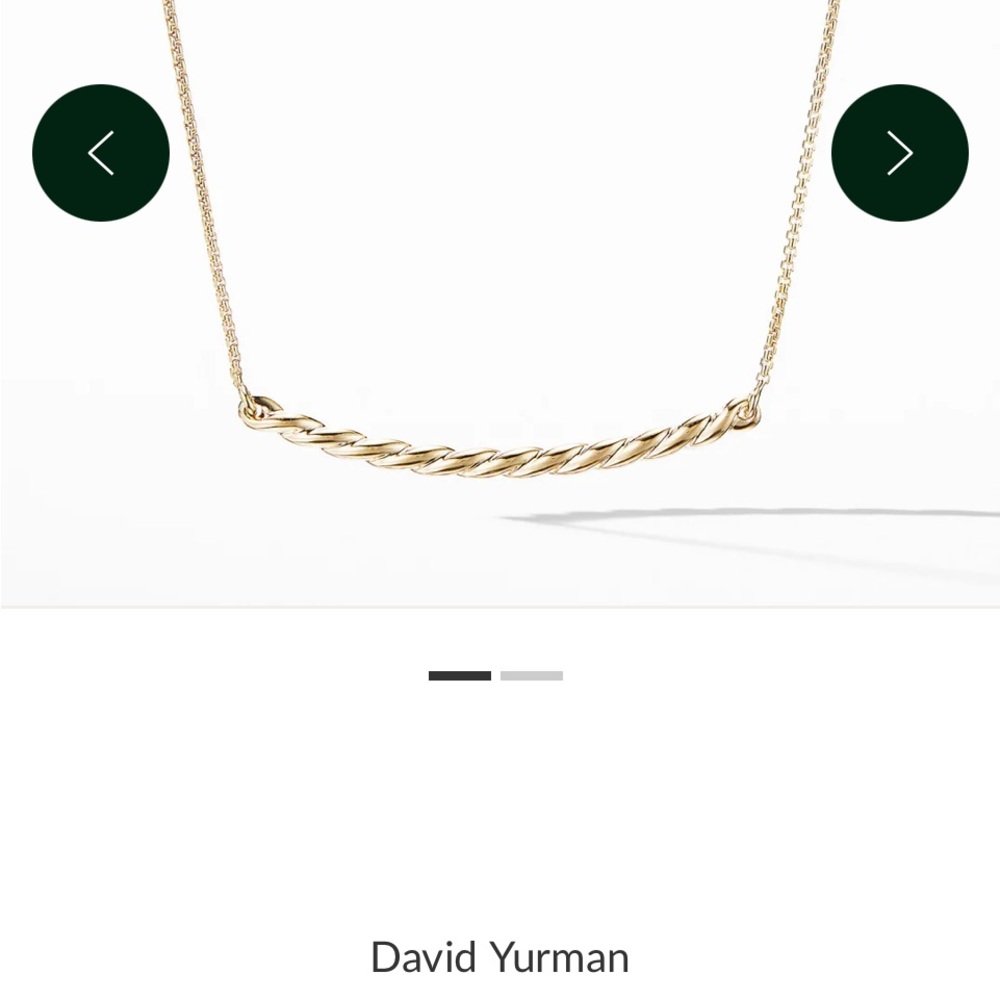 David Yurman Twisted Gold Flex Necklace